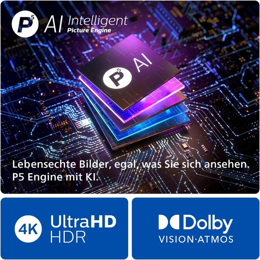 PHILIPS Ambilight OLED Fernseher 55 Zoll 4K UHD Smart TV 144 hz 55OLED809/12
