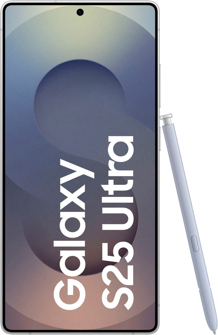 Samsung Galaxy S25 Ultra Smartphone mit Stift, blau, modernes Design, Technologie