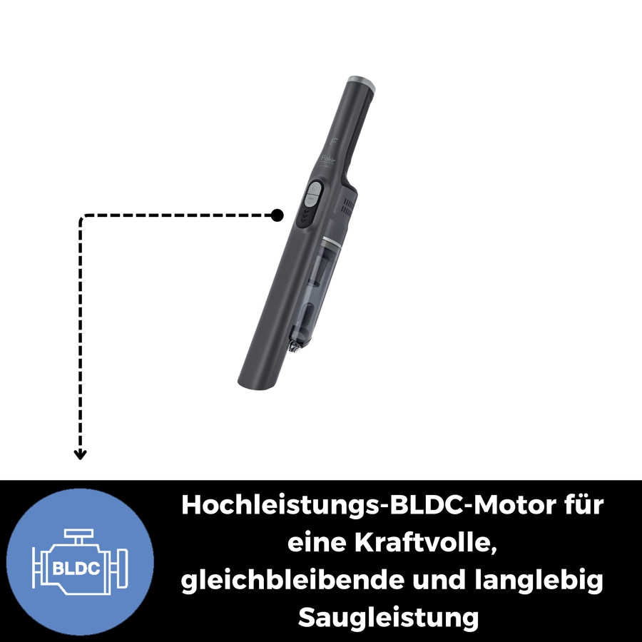 Ein leistungsstarker BLDC-Motor für konstante und langlebige Saugleistung