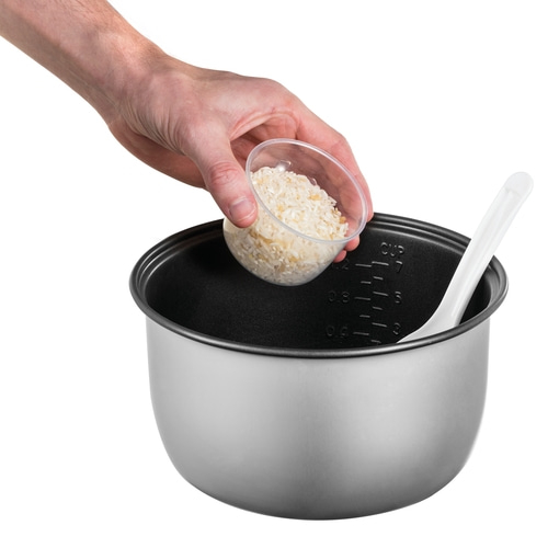 RUSSELL HOBBS Reiskocher Dampfgarer 27080-56 Klappdeckel 6 Portionen 1,2 L