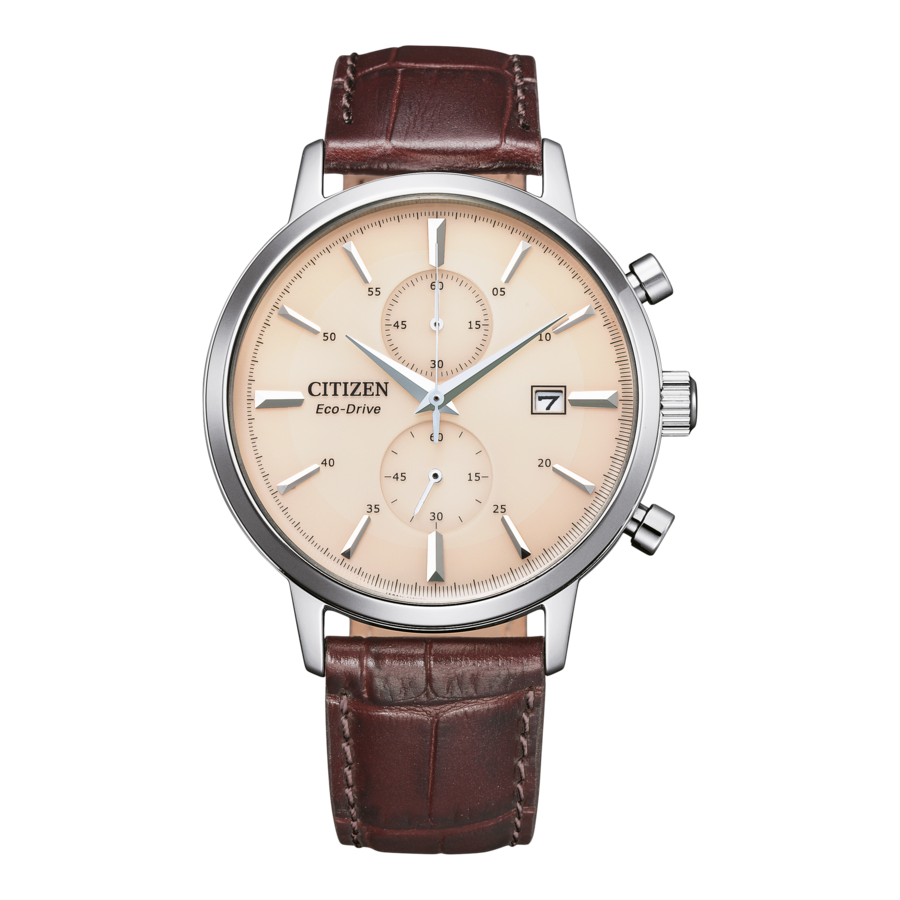 CITIZEN Herrenarmbanduhr CA7061-26X Solar Chronograph Lederarmband 42mm B-WARE