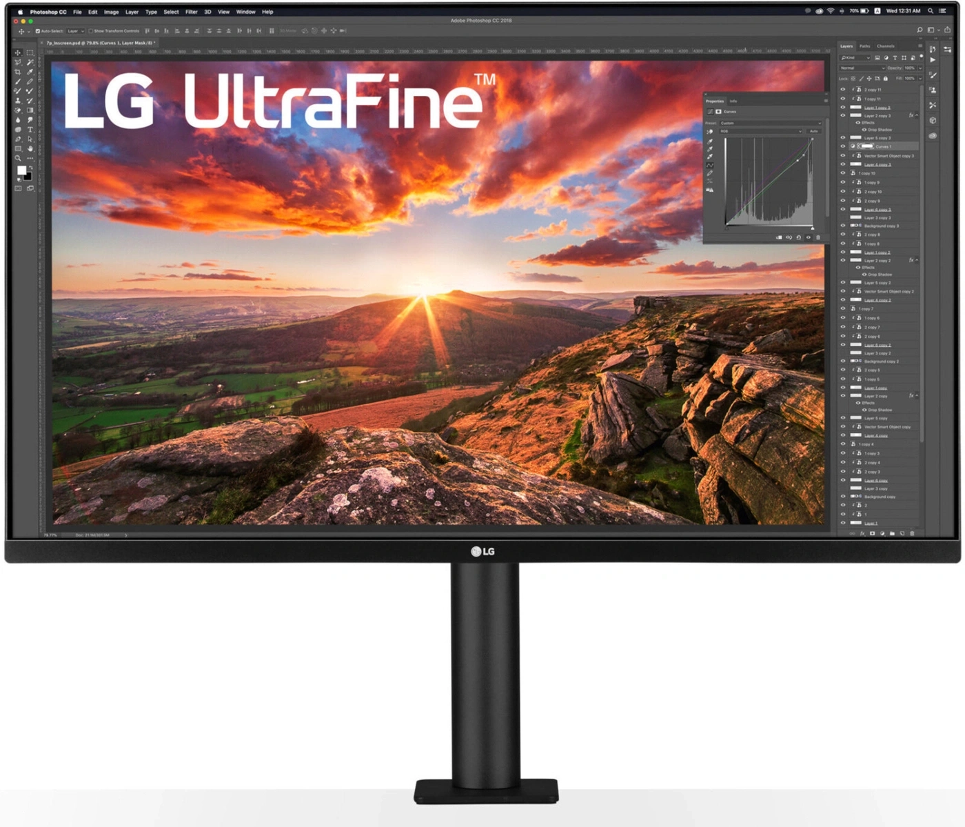 LG UltraFine 32UN880P 31,5 Zoll 4K LED HDR10 Ergo-Standfuß USB-Hub B-WARE