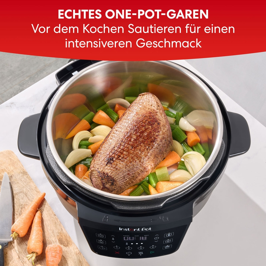 INSTANT POT Rio Wide Multikocher 7-in-1 Slow Cooker 7,1L Schongarer 1200W