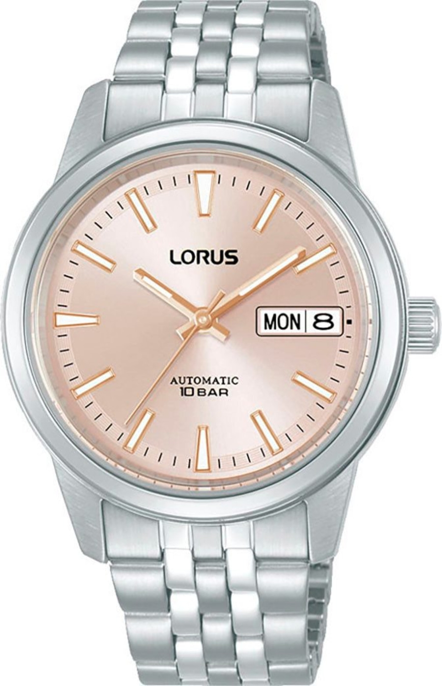 LORUS Damen Armbanduhr RL403CX9 Automatikuhr Datumsanzeige Edelstahl 36mm