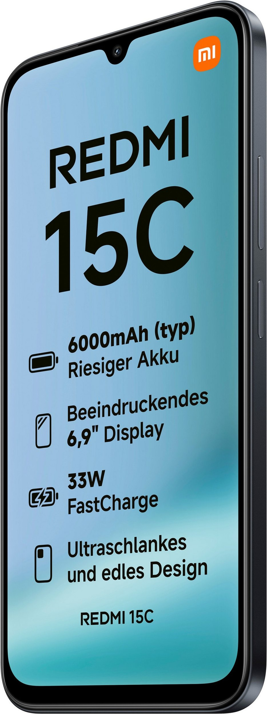 XIAOMI Redmi 15C 6,9Zoll 4G Smartphone 128GB Dual-SIM Midnight Black B-WARE