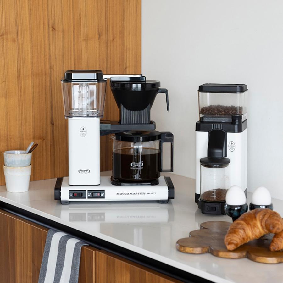 MOCCAMASTER Filterkaffeemaschine KBG Select Matt White 1,25L matt weiß B-WARE