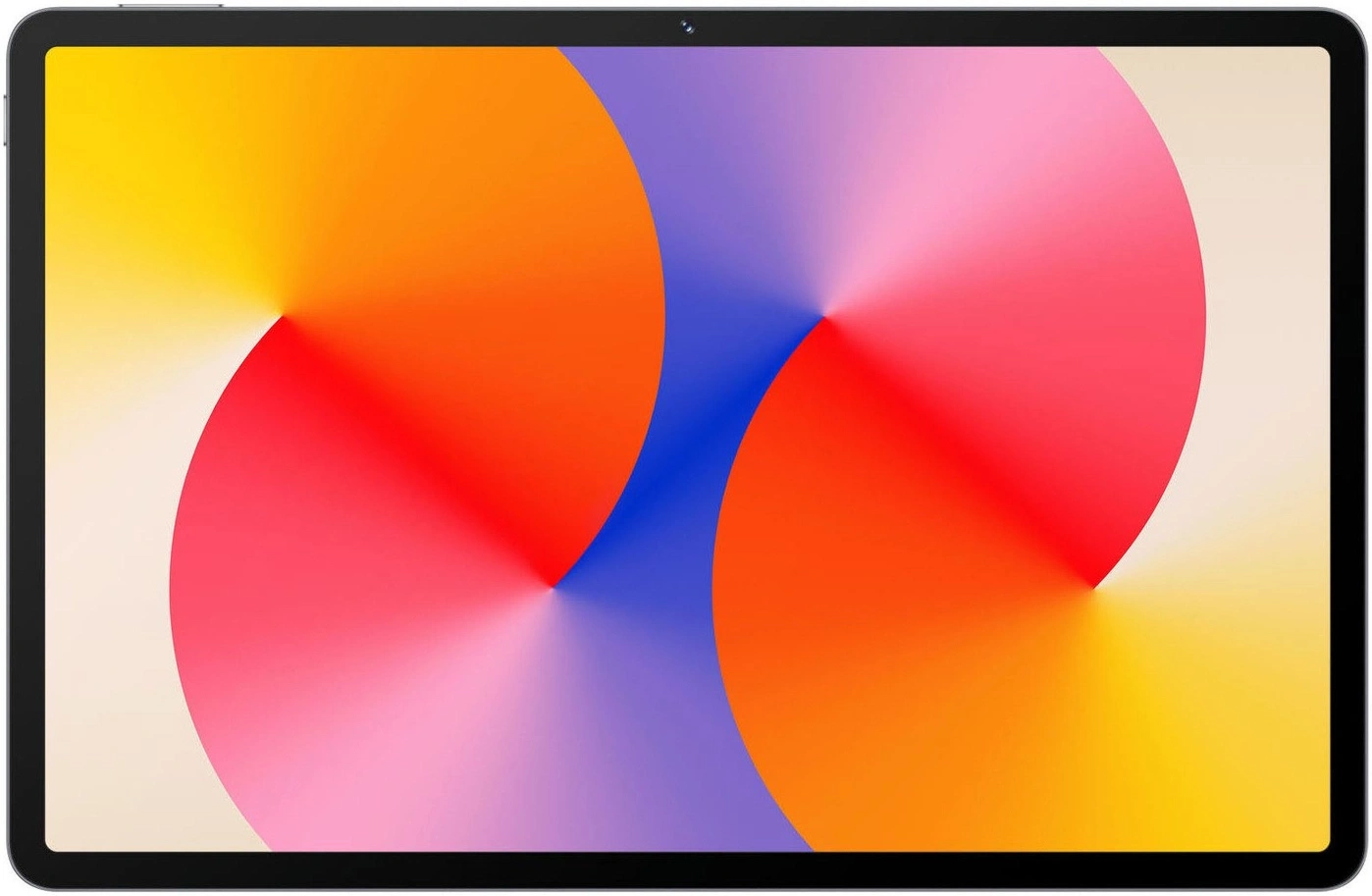 Ein Tablet mit einem bunten, abstrakten Hintergrundbild