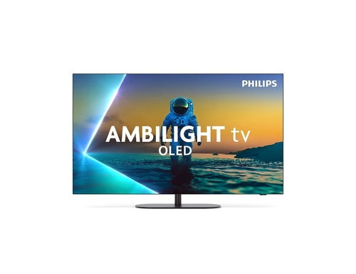 Philips Ambilight OLED Fernseher mit Astronauten-Motiv und Meer