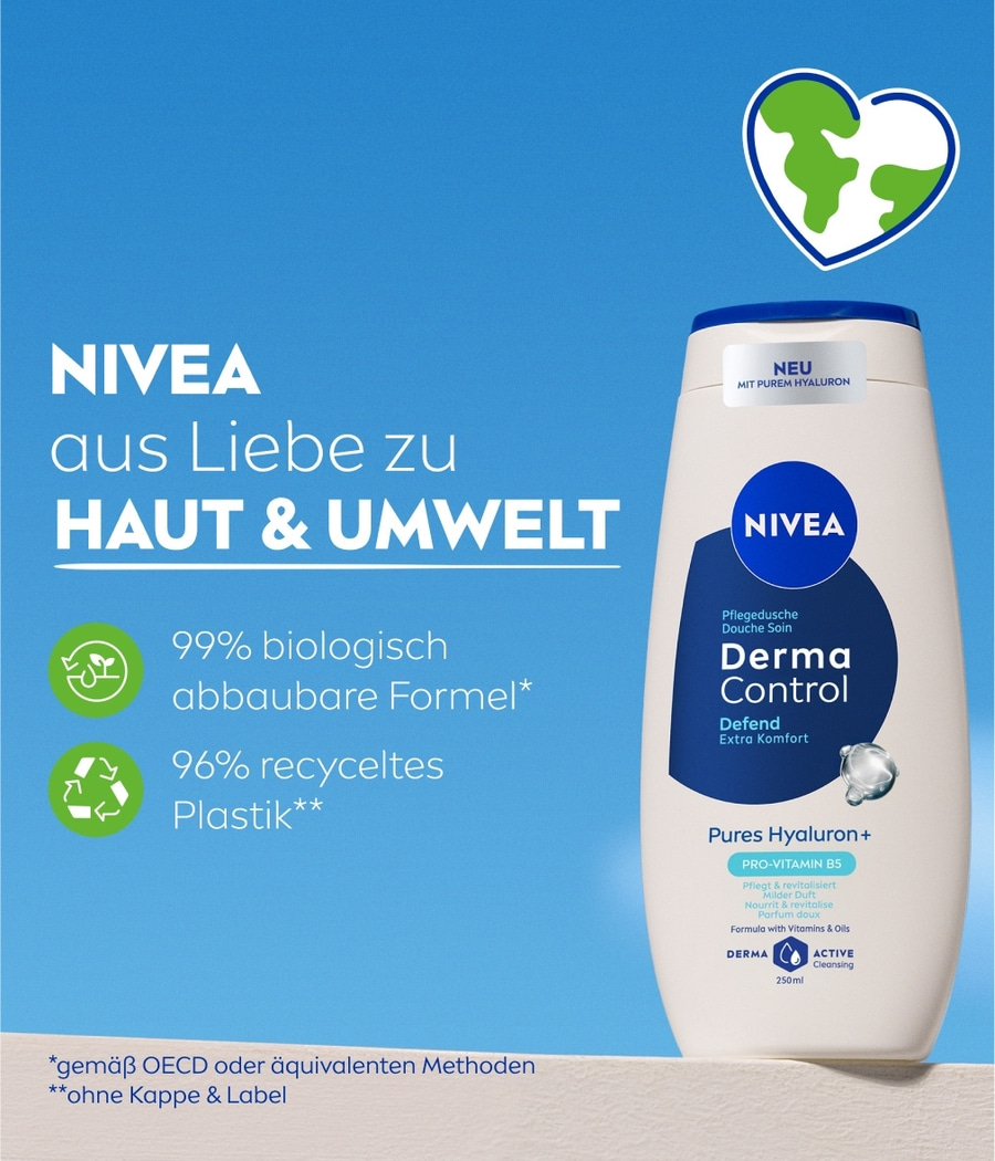 NIVEA Pflegedusche Derma Control Defend 6 x 250ml