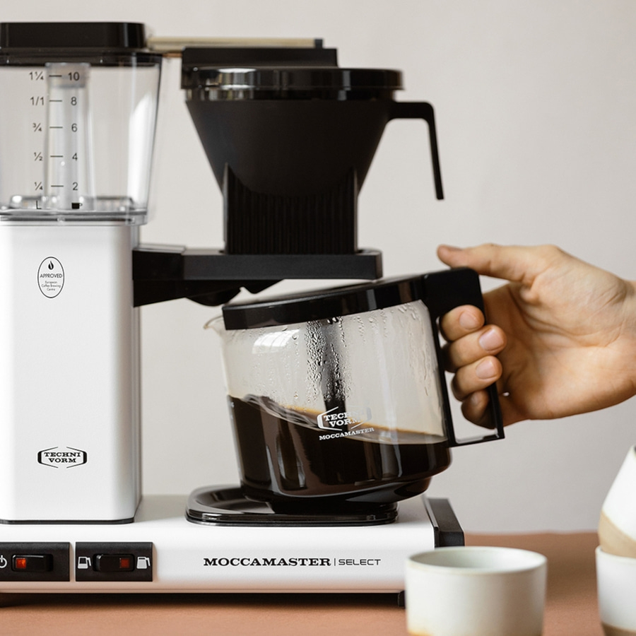 MOCCAMASTER Filterkaffeemaschine KBG Select Matt White 1,25L matt weiß B-WARE