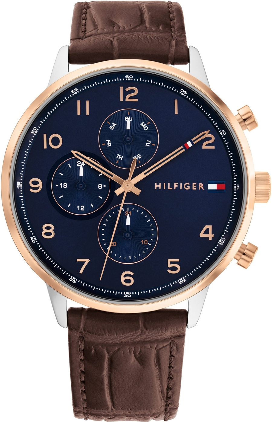 TOMMY HILFIGER Herrenarmbanduhr 1791987 Quarz Mineralglas Edelstahl 44mm