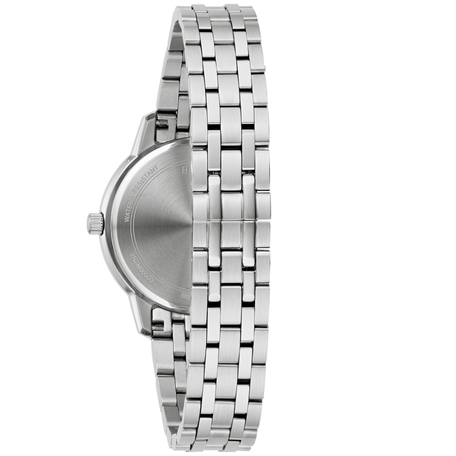 BULOVA Damenarmbanduhr 96M165 Quarz Leuchtzeiger Datumsanzeige 31mm B-WARE