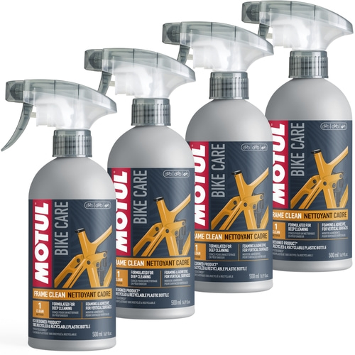 4x MOTUL "Frame Clean" Fahrradreiniger Rahmen 500 ml Hartnäckigste Verschmutzung