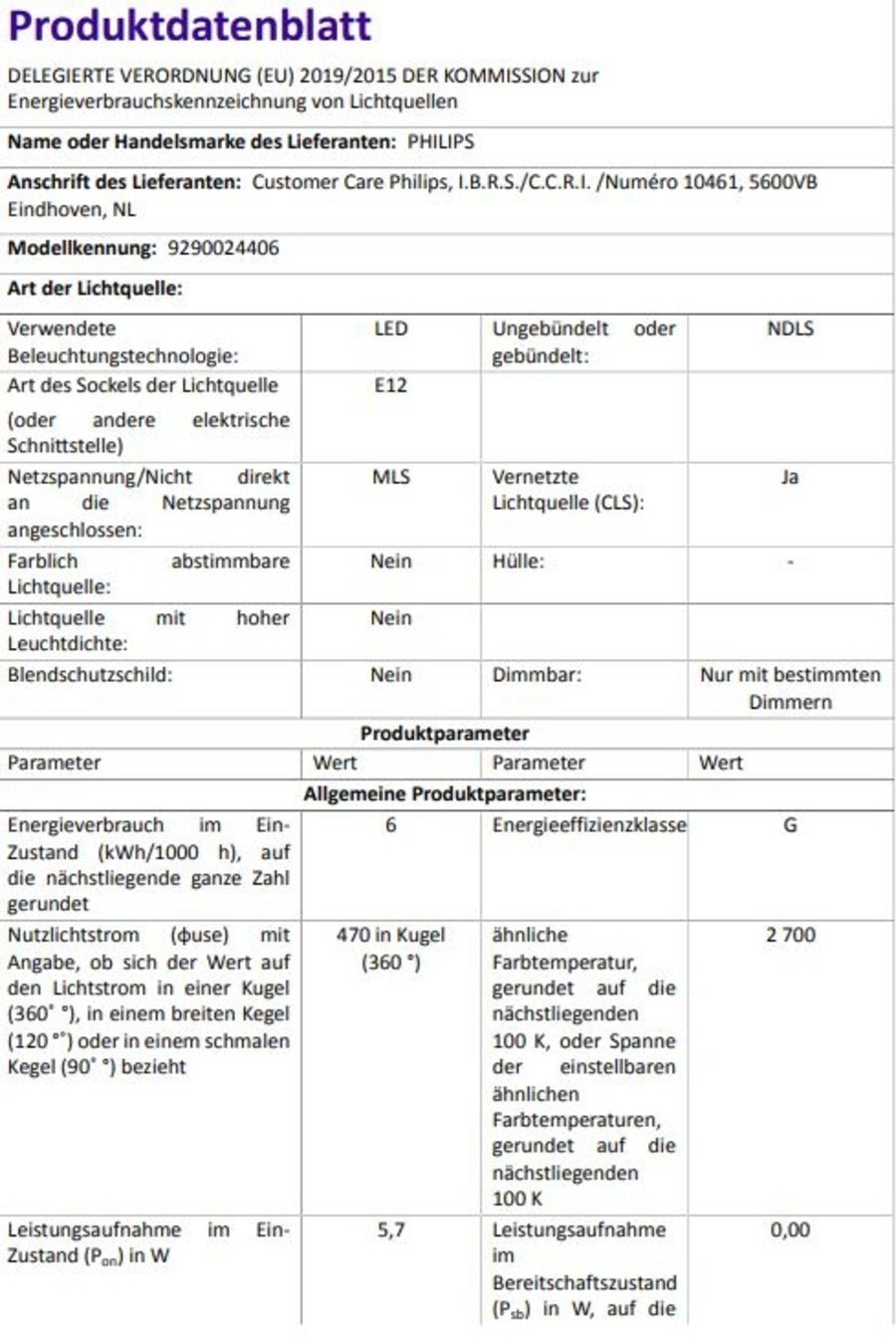 PHILIPS HUE White E14 5,7W/470lm Doppelpack intelligentes Leuchtmittel BT NEU