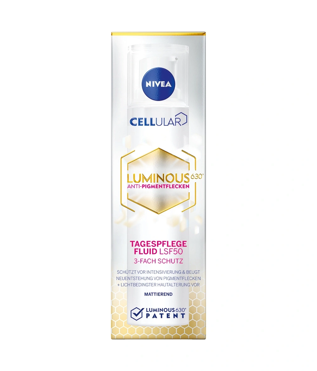 Nivea Cellular Luminous 630 Tagespflege Fluid LSF50, Anti-Pigmentflecken, mattierend