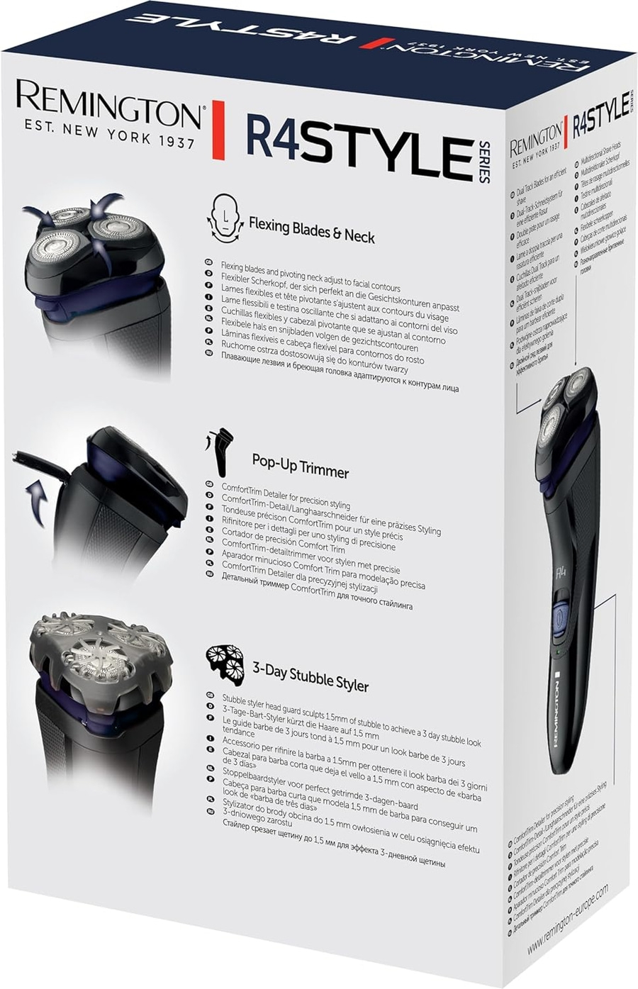 REMINGTON Rasierer R4 Style Series R4002 Rotationsrasierer Trimmer 3-Tage-Bart