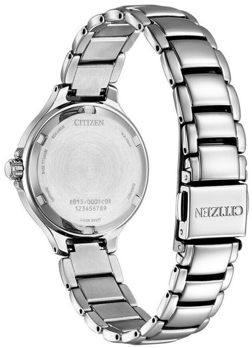 CITIZEN Damen Armbanduhr EW2680-84D Eco-Drive 31 mm Titan Silber Perlmutt B-WARE