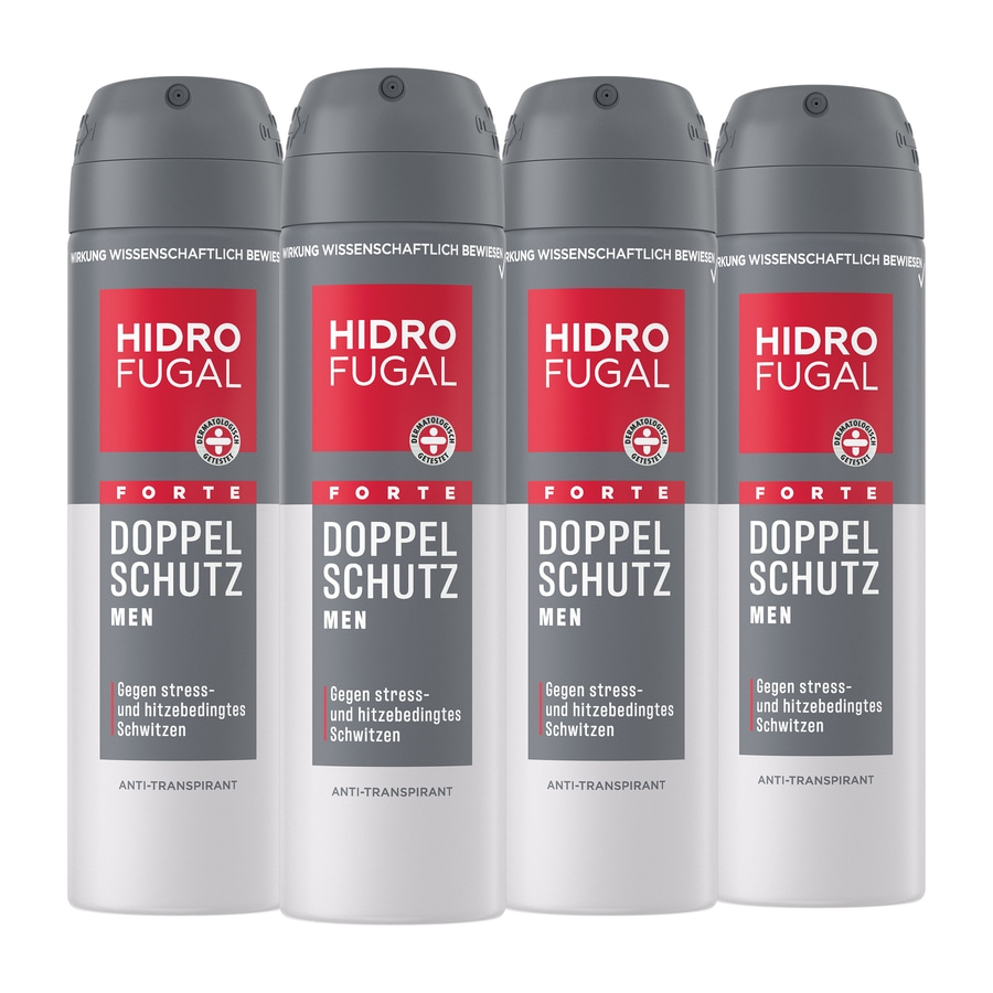 HIDROFUGAL Deo-Spray MEN DOPPEL SCHUTZ 2-fach Anti-Transpirant-Schutz 4 x 150 ml