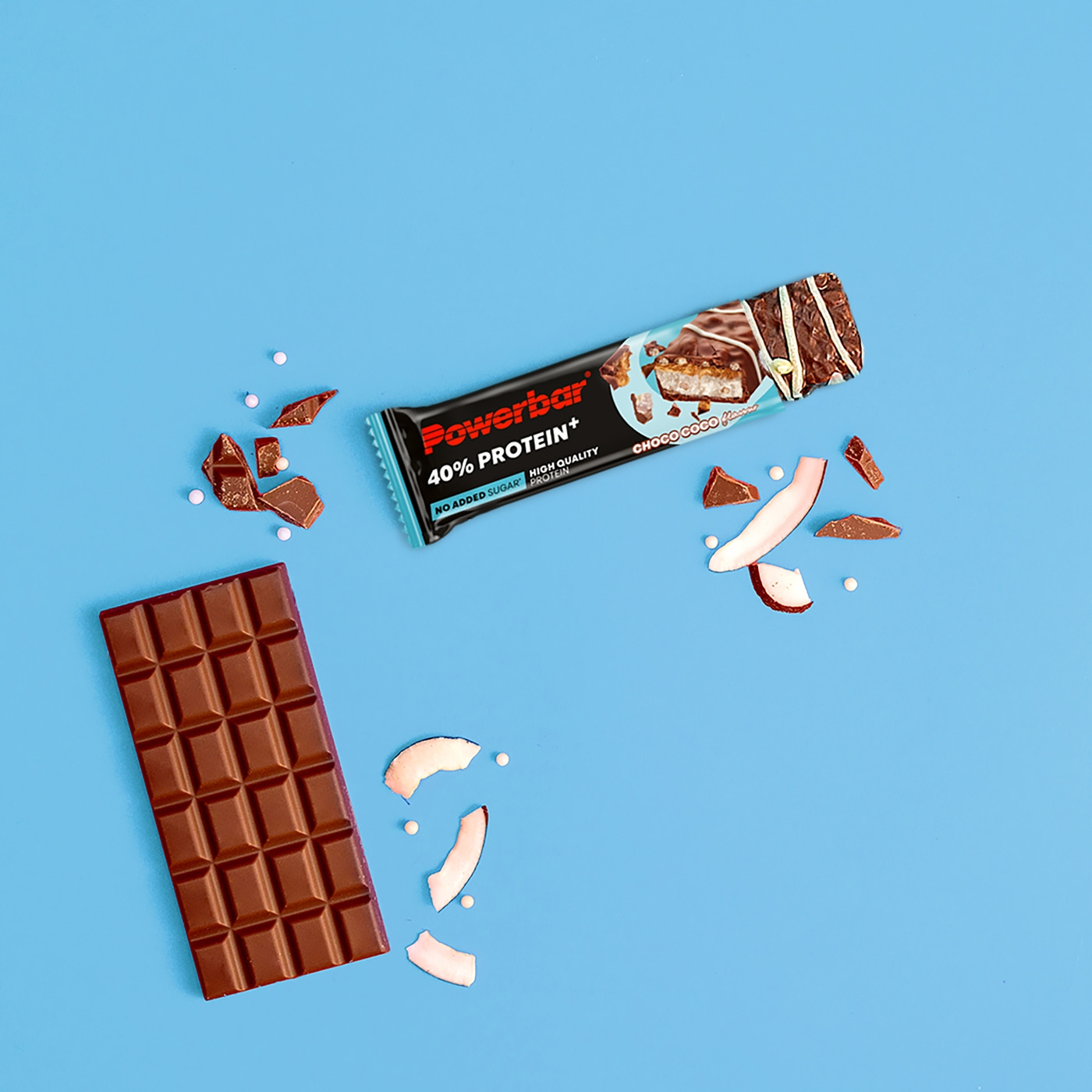 POWERBAR High Protein Riegel Choco Coco 40% Protein + Crisp 12x 40 g zuckerarm