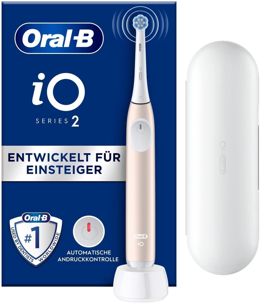 BRAUN Oral-B iO 2 elektrische Zahnbürste 3 Programme Reiseetui rosa B-Ware