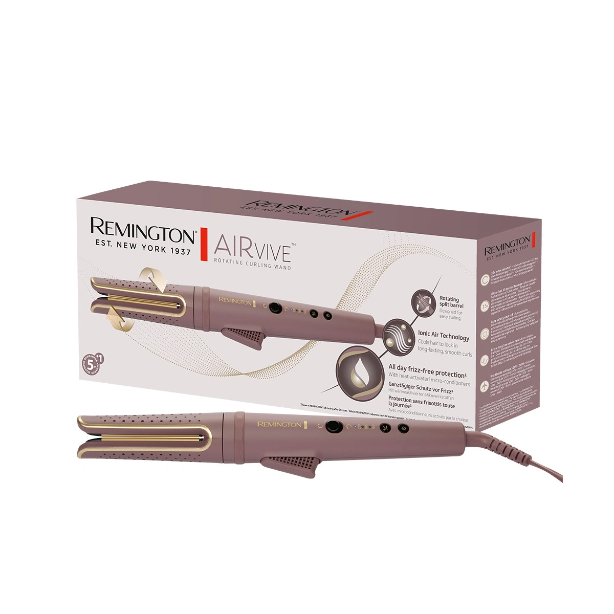 Remington Airvive Lockenstab mit rotierendem Lauf und Ionentechnologie