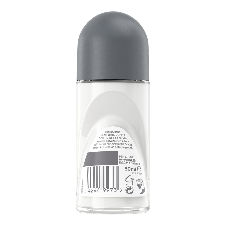 HIDROFUGAL Deo Roll-On MEN DOPPEL SCHUTZ 2-fach Anti-Transpirant-Schutz 4 x 50ml