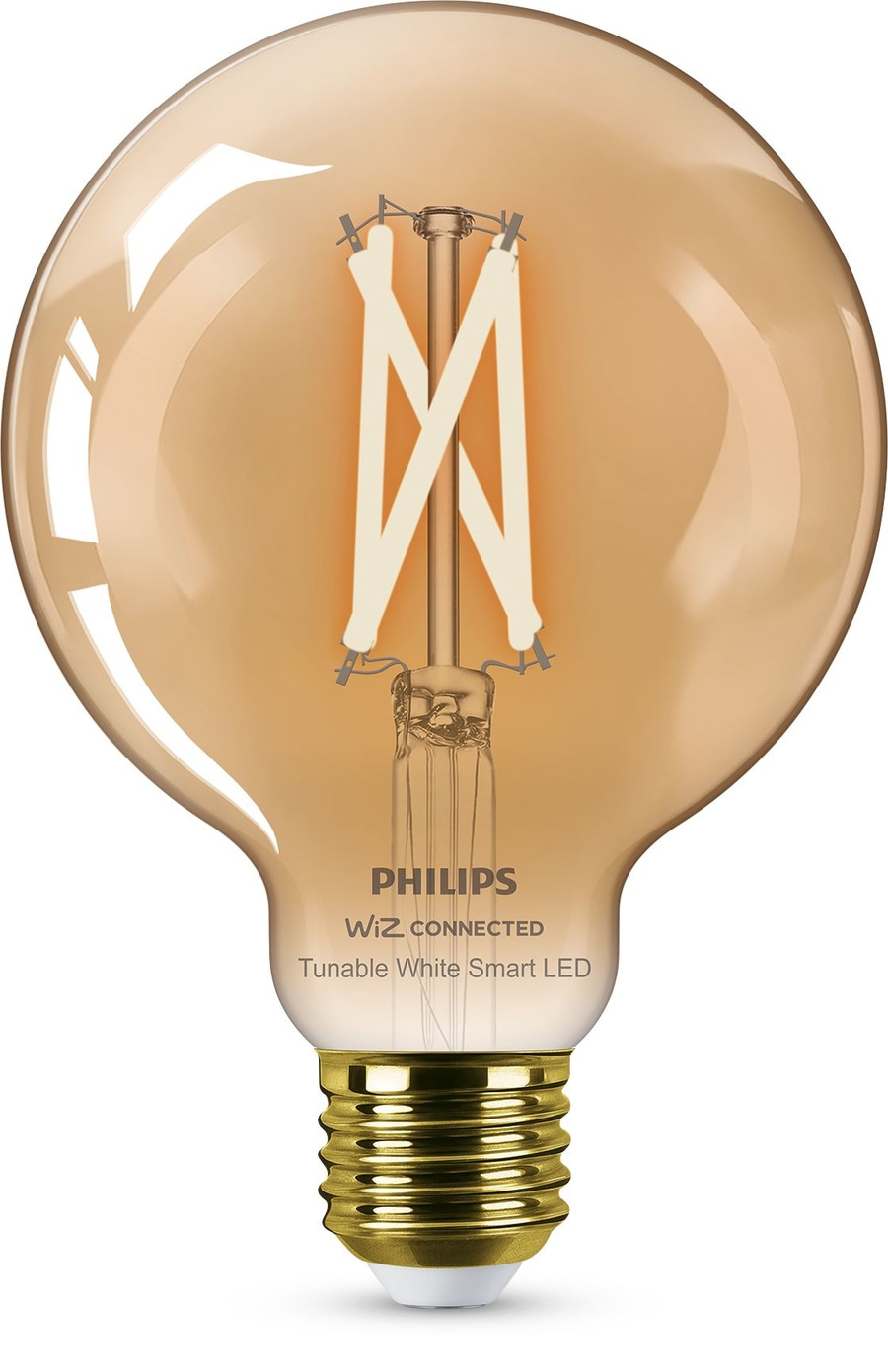 2x PHILIPS E27 Smart LED Leuchtmittel 7W Tunable White Amber Globeform NEU