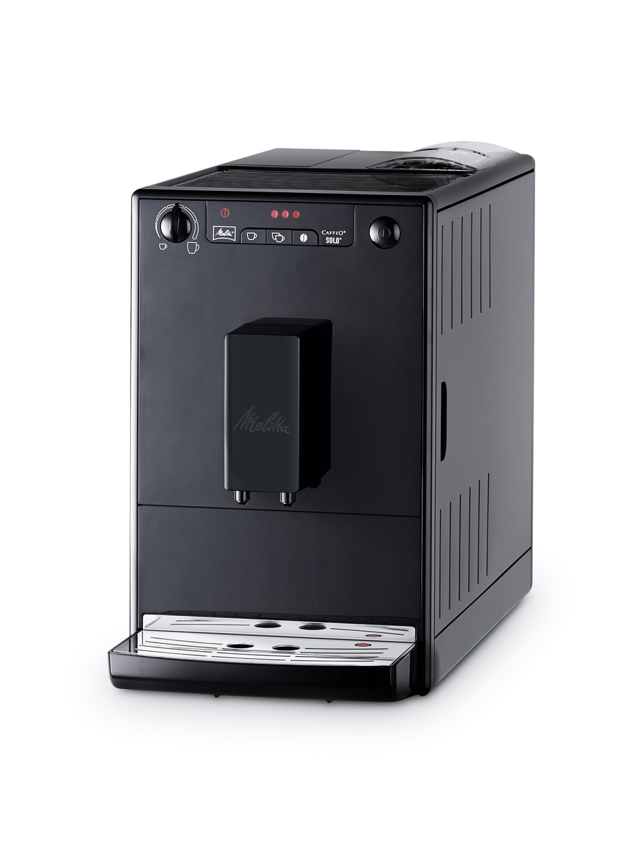 MELITTA Kaffeevollautomat Solo Pure Black E950-322 Espressomaschine schwarz