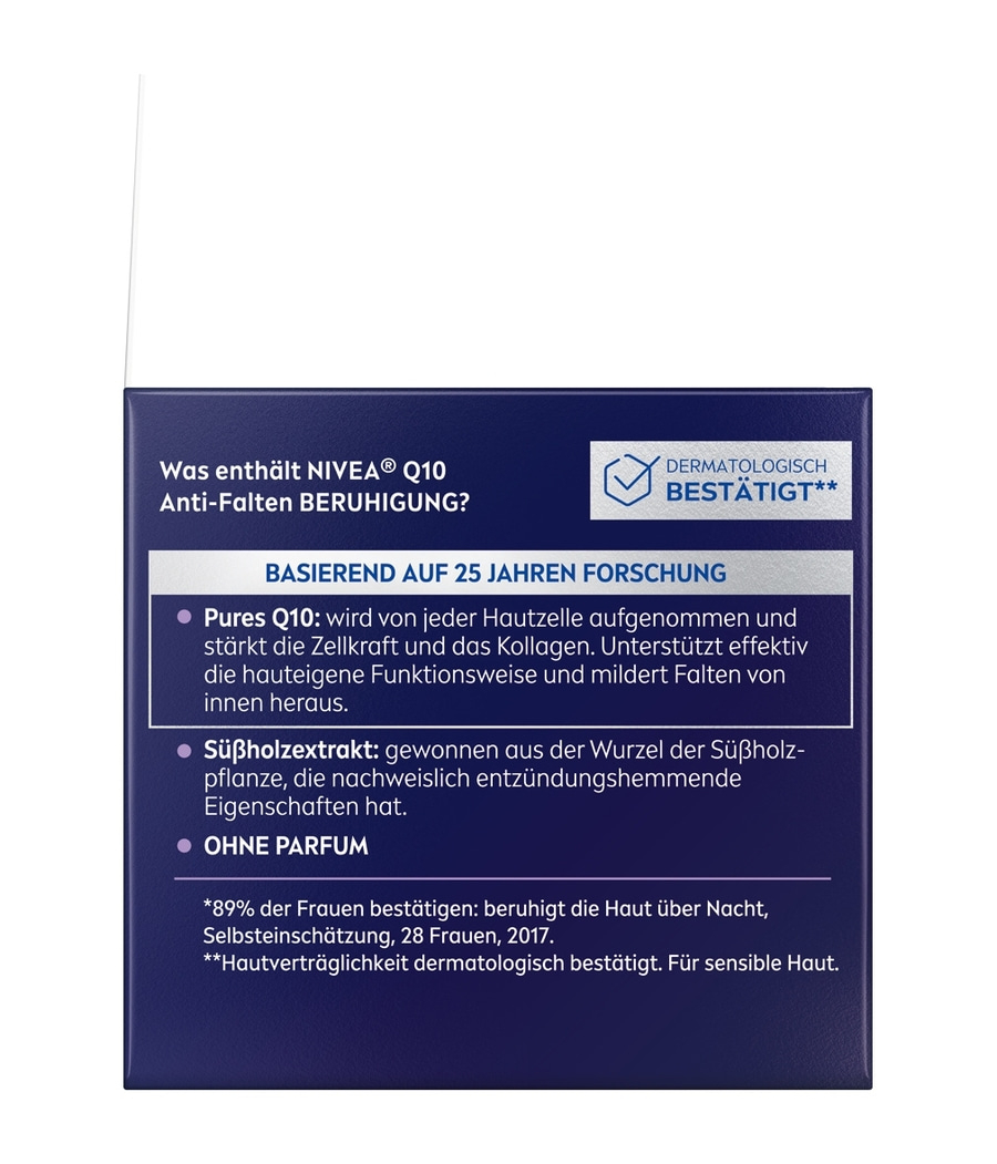 NIVEA Q10 Anti-Falten Power Sensitive Nachtpflege 50ml