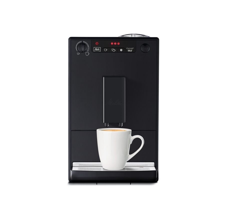 MELITTA Kaffeevollautomat Solo Pure Black E950-322 Espressomaschine schwarz