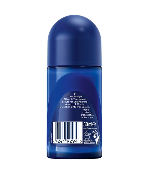 Deo-Roller mit Text: 72h Anti-Transpirant, 50ml, Beiersdorf AG, D-20245 Hamburg