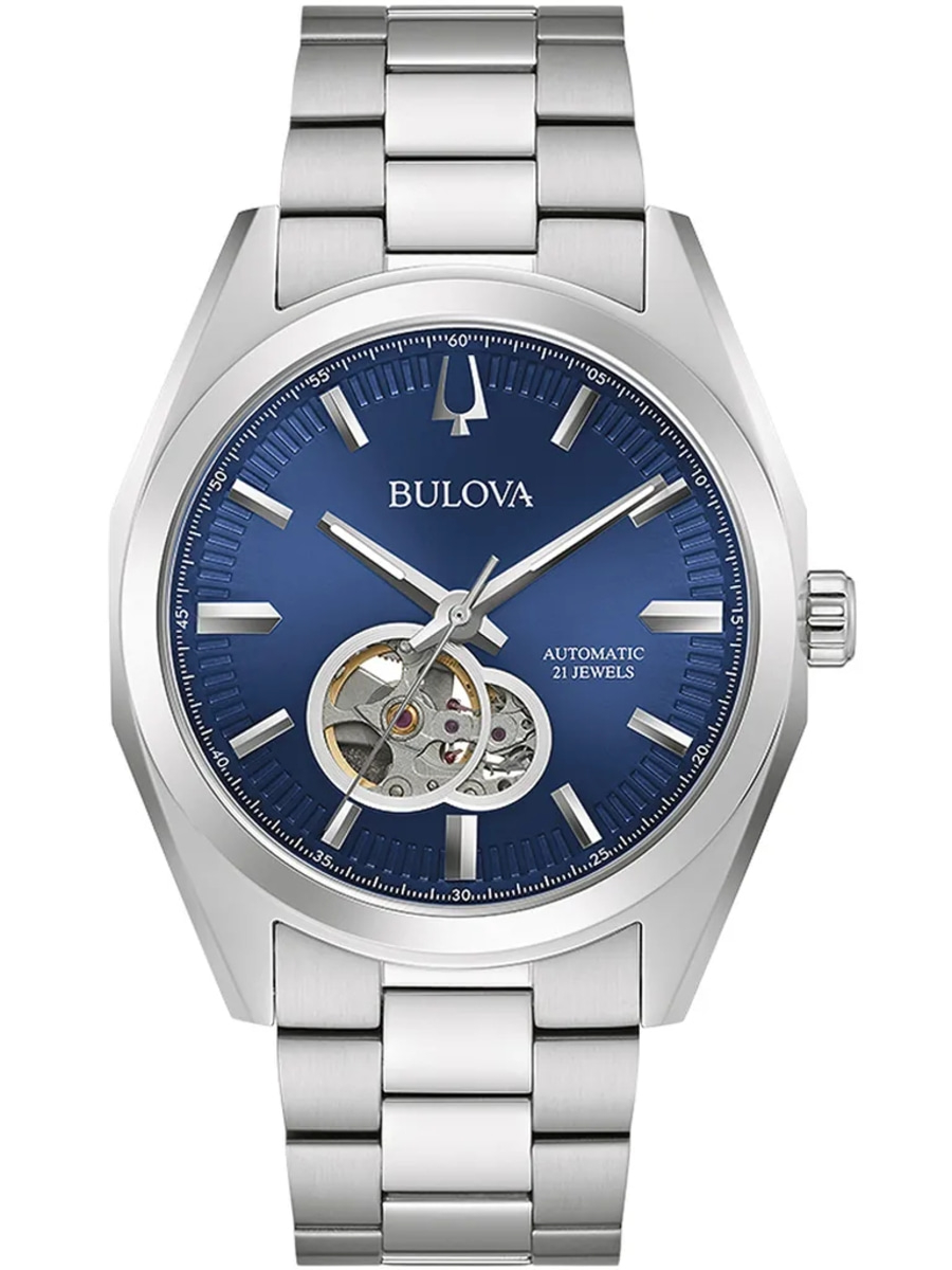 BULOVA Herrenarmbanduhr 96A275 Mechanische Uhr Kristallglas 42mm 30ATM B-WARE
