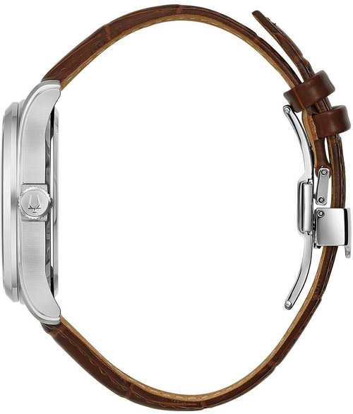 BULOVA 96B389 Armbanduhr 41 mm Herrenuhr Quarz Lederarmband B-Ware