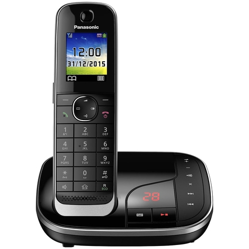 PANASONIC Telefon KX-TGJ320GB AB Farbdisplay ECO-Modus schwarz B-Ware