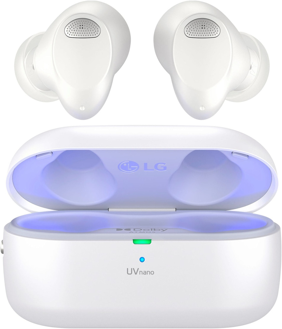 LG In-Ear-Kopfhörer TONE Free T90S Wireless ANC UV-Reinigung weiß B-WARE