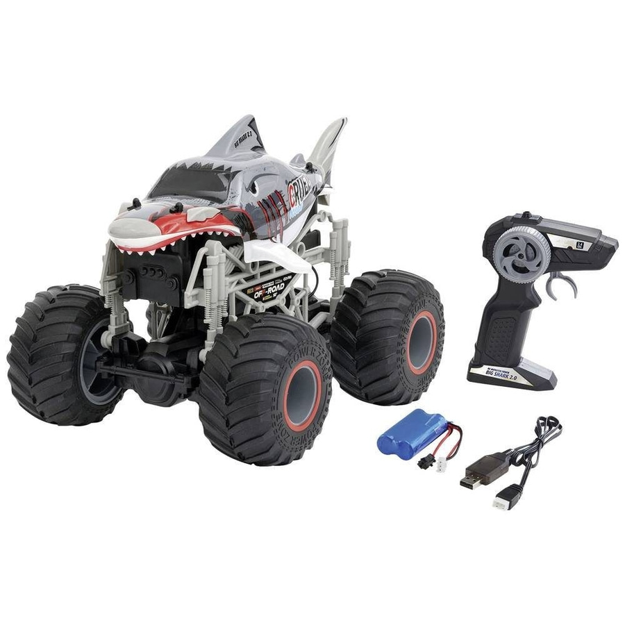 Spielzeug-Monster-Truck mit Fernbedienung, Batterie und Ladekabel