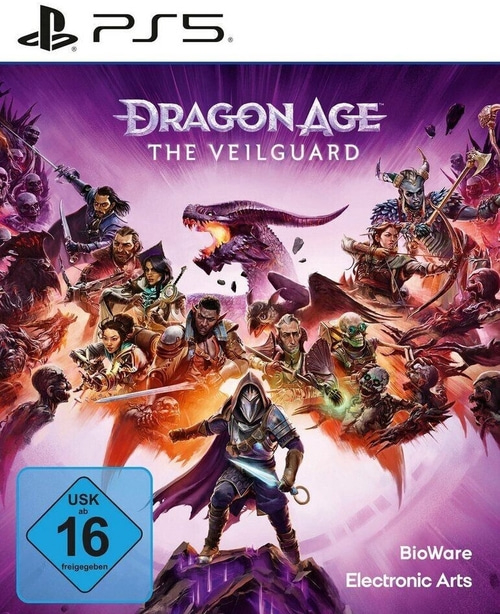 Dragon Age: The Veilguard PS5 Spielcover mit USK 16 Bewertung