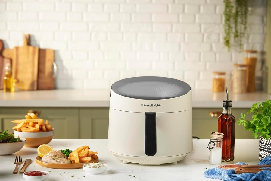 RUSSELL HOBBS Heißluftfritteuse Airfryer Satisfry Panoramic 10 Programme Grillen