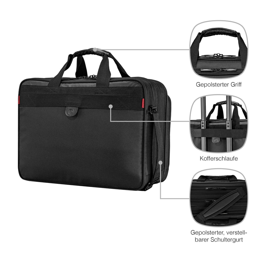 WENGER Laptoptasche Synergy Notebook bis 17 Zoll Aktentasche Messengerbag Büro