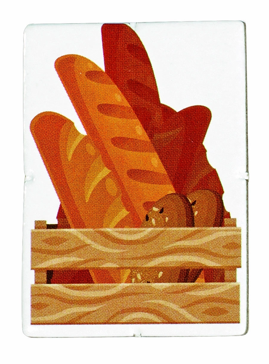 Holzkiste mit verschiedenen Broten und Brötchen