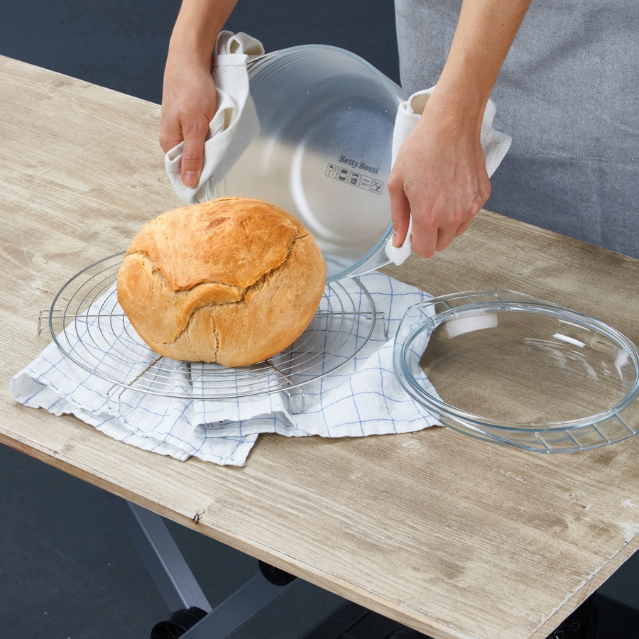 BETTY BOSSI Backform mit Deckel, Glas, 2.5 l