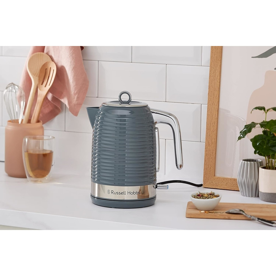 RUSSELL HOBBS Wasserkocher Inspire Grey 24363-70 2400W 1,7L Schnellkochfunktion