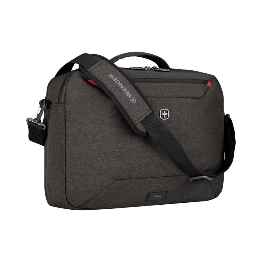Wenger-Tasche, dunkelgrau, Umhängetasche, Schultergurt, Logo, 1893, Business-Tasche