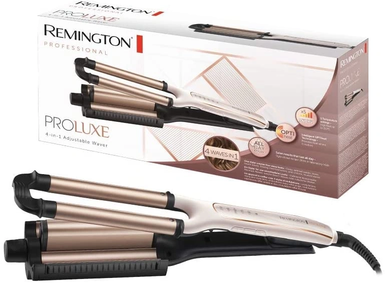 Remington Proluxe 4-in-1 Haarwellengerät, professionell, für 4 Wellenarten, All-Day-Style