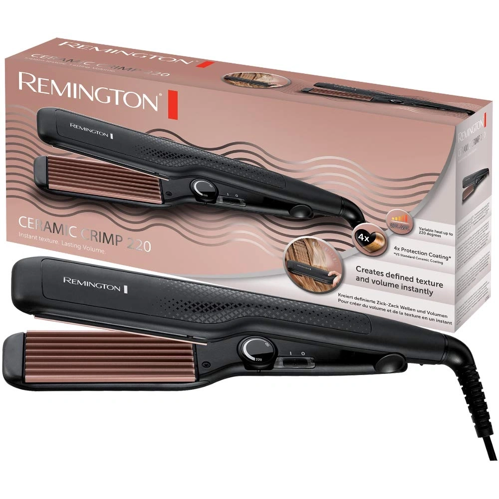 Remington Haarglätter, Keramik, Locken, Textur, Volumen, 220 Grad, sofortige Textur, langanhaltendes Volumen