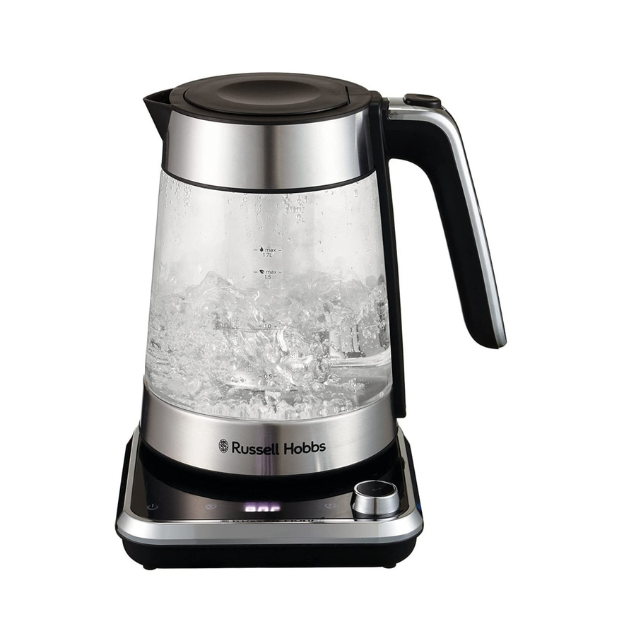 RUSSEL HOBBS Wasserkocher Glas mit Temperatur Attentiv 26200-70 Edelstahl