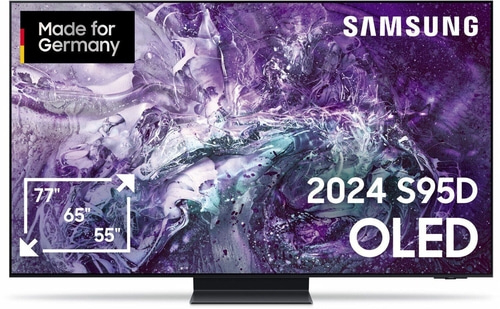 Samsung Fernseher, 2024 S95D OLED, Made for Germany, 77 Zoll, 65 Zoll, 55 Zoll