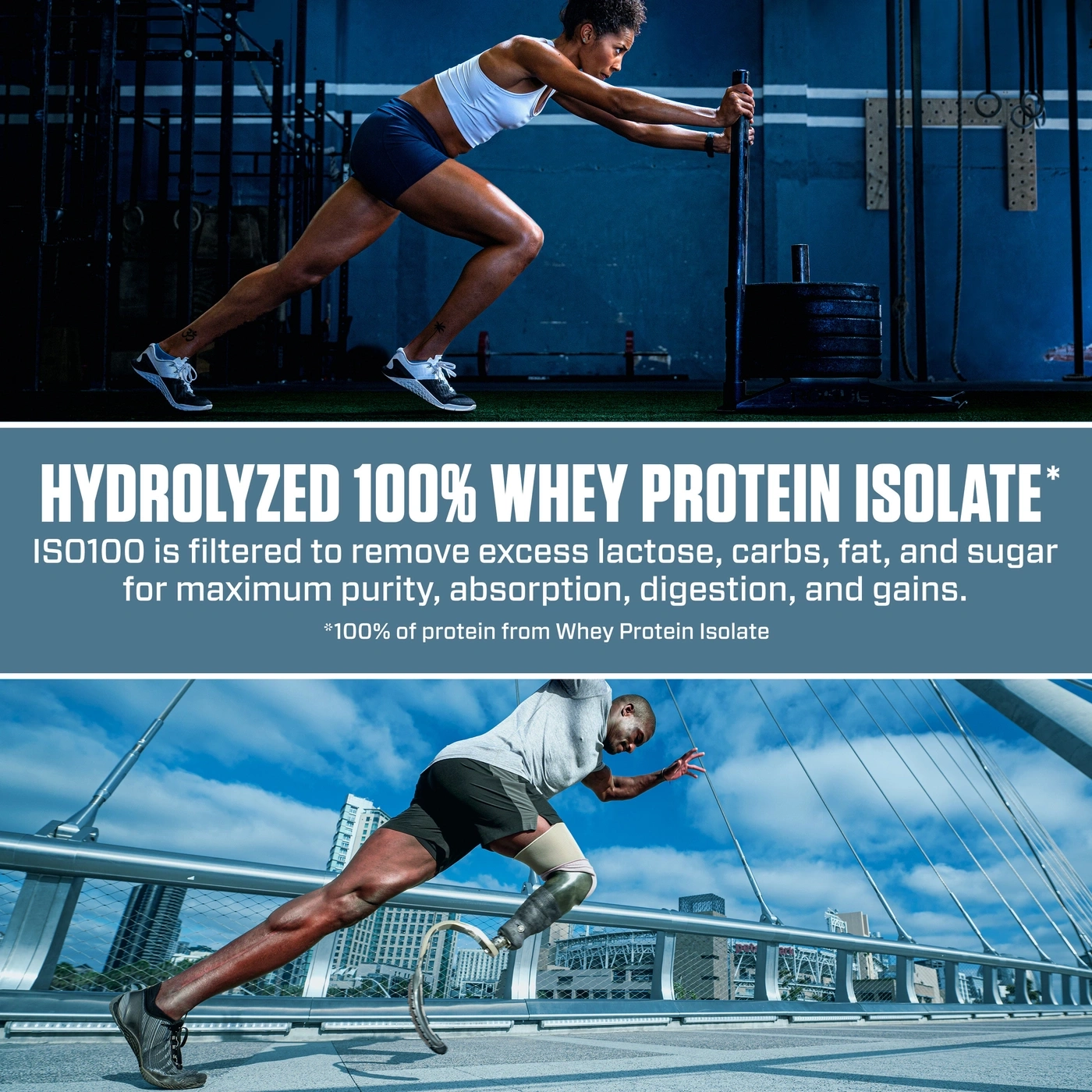 DYMATIZE Whey Protein Pulver Shake Hydrolysat Eiweiß ISO 100 Fudge Brownie 2264g