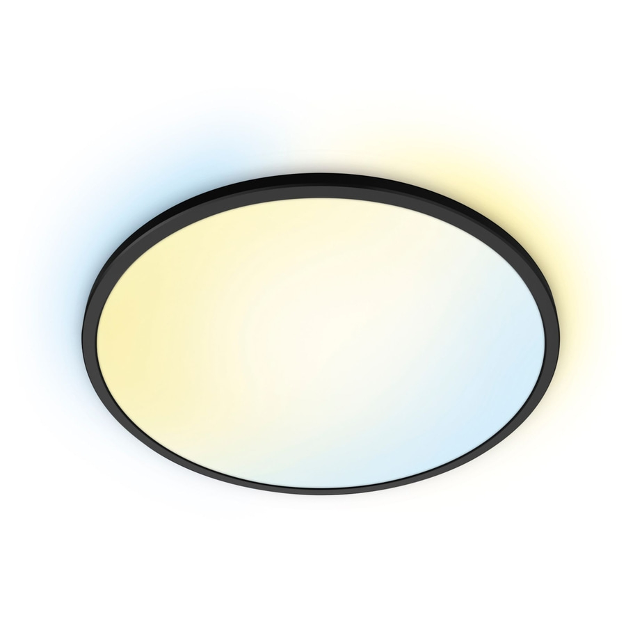 WIZ Superslim LED Deckenlampe Intelligente Deckenleuchte rund 32W schwarz