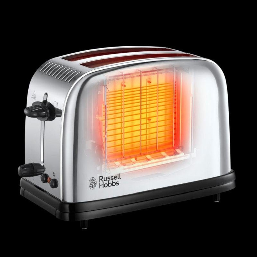 RUSSELL HOBBS Toaster Victory Chester 23310-56 Edelstahl 1670 W Schnell-Toast